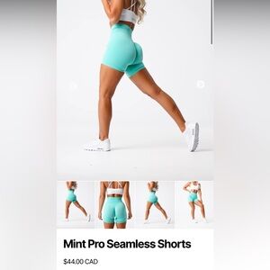 Nvgtn Mint Pro Seamless Shorts small